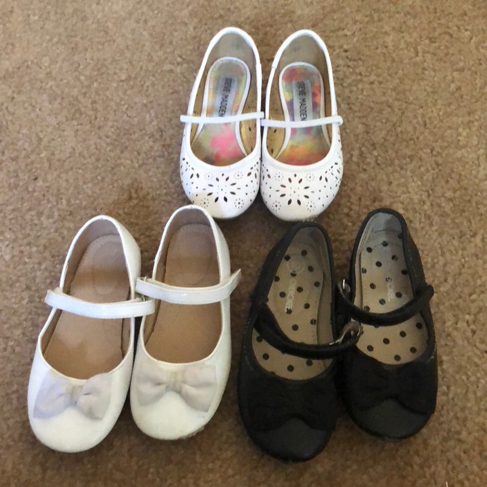 2 size 10 and one size 11 kids dress shoes.